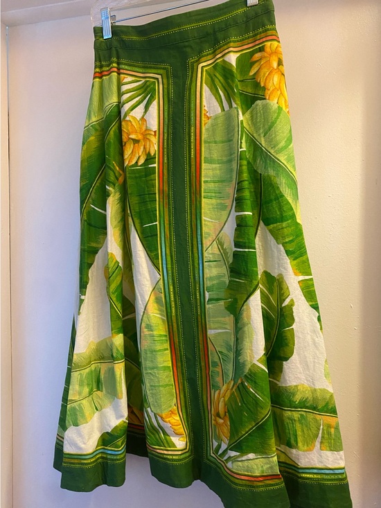 FARM Rio Pants - NWT, Farm rio fresh forest scarf midi skirt, size XS